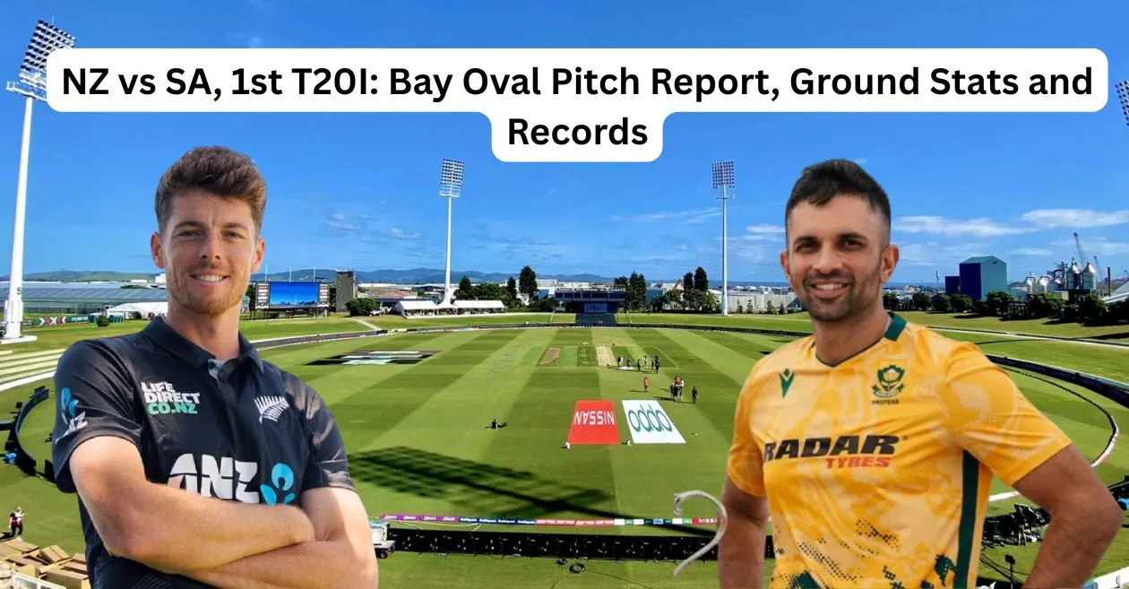 NZ vs SA, 1st T20I: Bay Oval Pitch Report, T20 Stats and Records