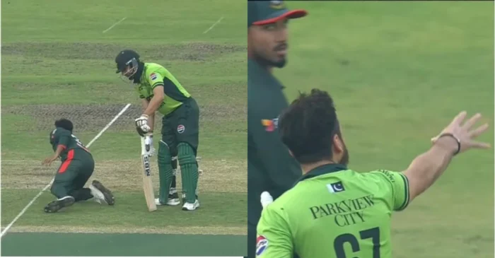 WATCH: Salman Agha loses cool after unusual run out by Mehidy Hasan Miraz in BAN vs PAK 2nd ODI