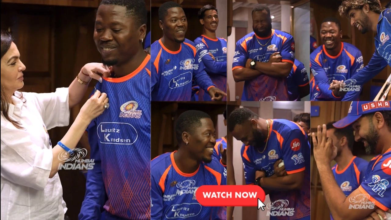 IPL 2026 [WATCH]: Sherfane Rutherford’s dance leaves MI camp in splits after thrilling win over KKR