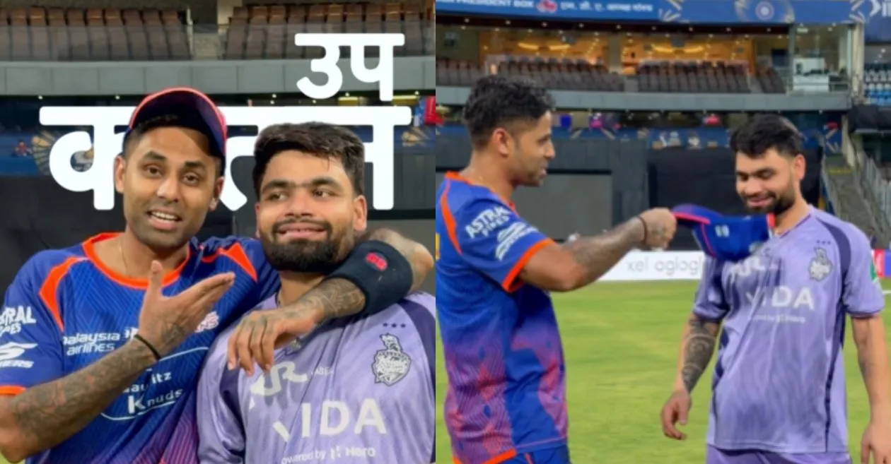 WATCH: Suryakumar Yadav’s heartwarming act for KKR’s new deputy Rinku Singh ahead of IPL 2026 clash