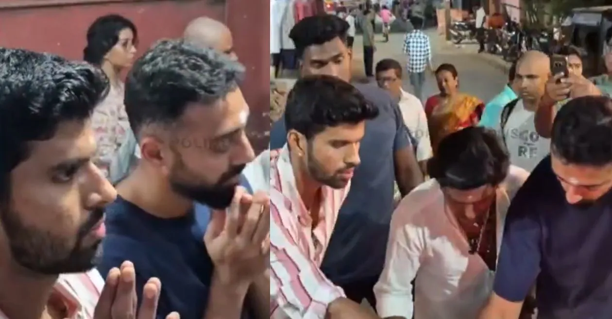 WATCH: Varun Chakravarthy, Washington Sundar fulfil 14 km Girivalam vow in Tiruvannamalai following T20 World Cup 2026 victory