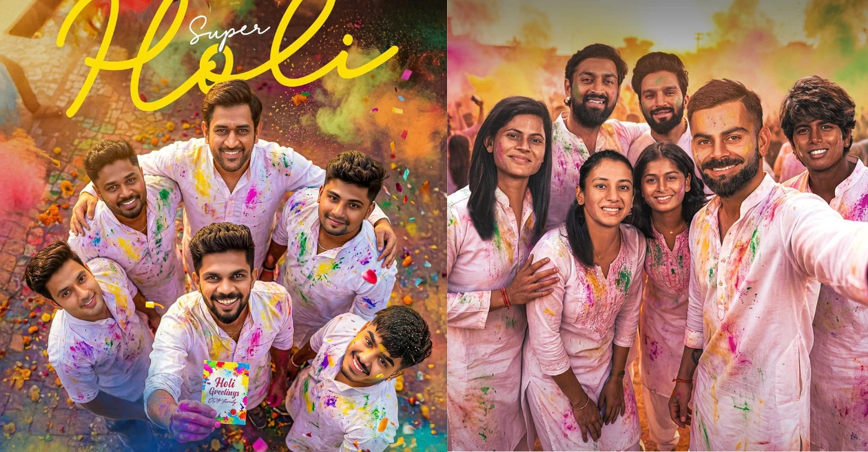 Virat Kohli, IPL franchises lead Holi wishes for fans as cricket fraternity celebrates festival of colours