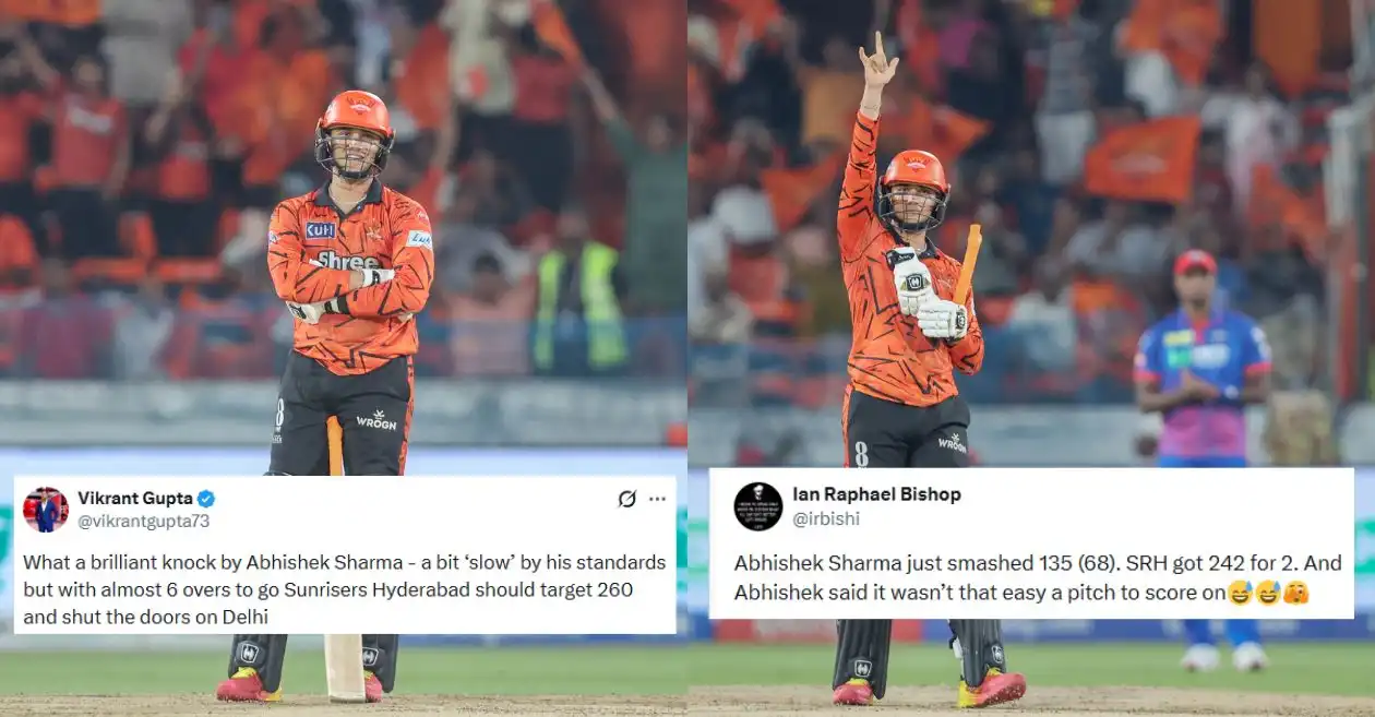 Fans go wild as Abhishek Sharma lights up Hyderabad with dazzling century in SRH vs DC IPL 2026 match