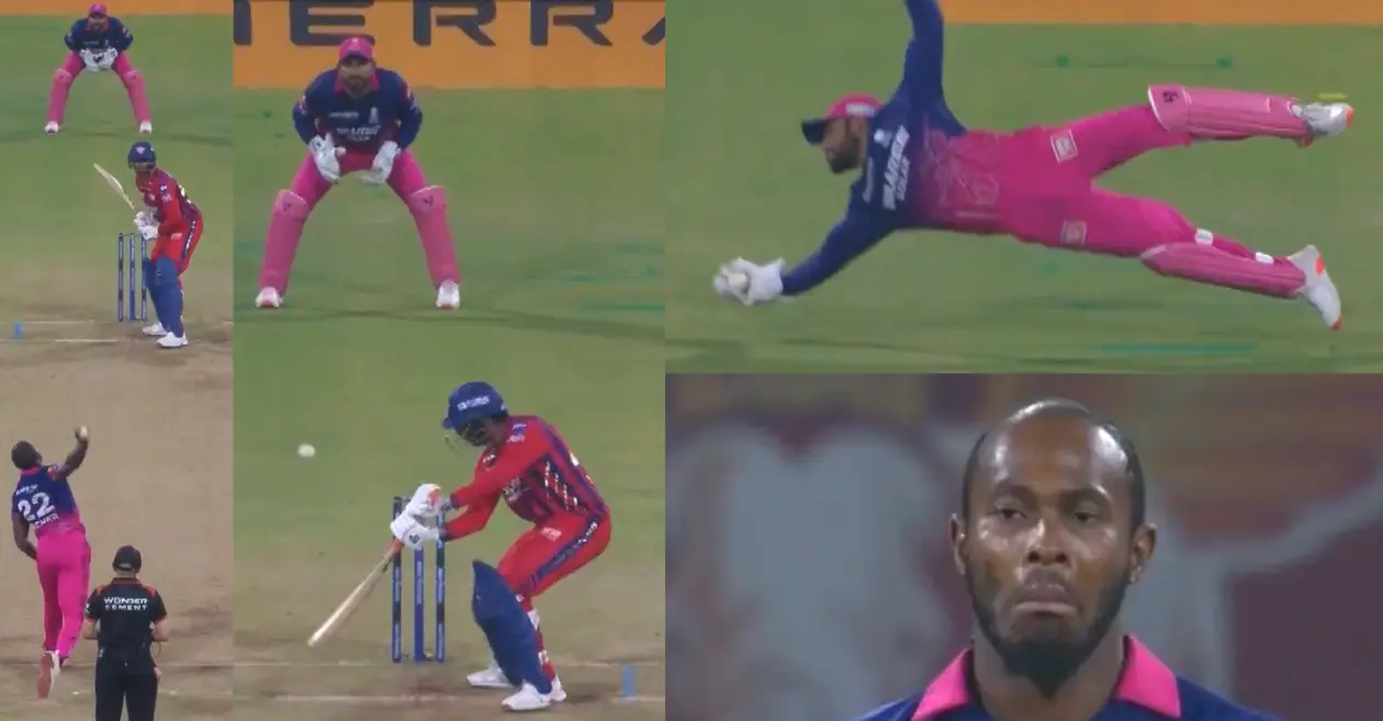 IPL 2026 [WATCH]: Dhruv Jurel pulls off a gravity-defying diving stunner to dismiss Mayank Yadav in LSG vs RR clash