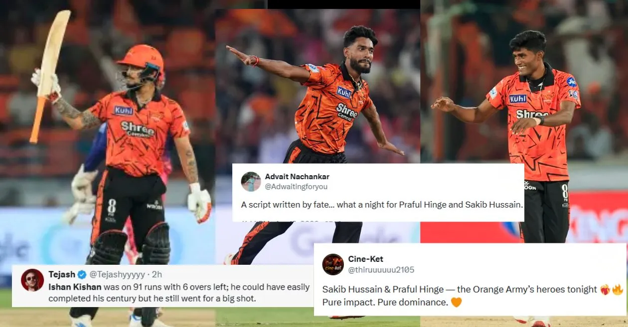 IPL 2026: Fans go wild as Praful Hinge, Sakib Hussain and Ishan Kishan shine in SRH’s dominant win over RR