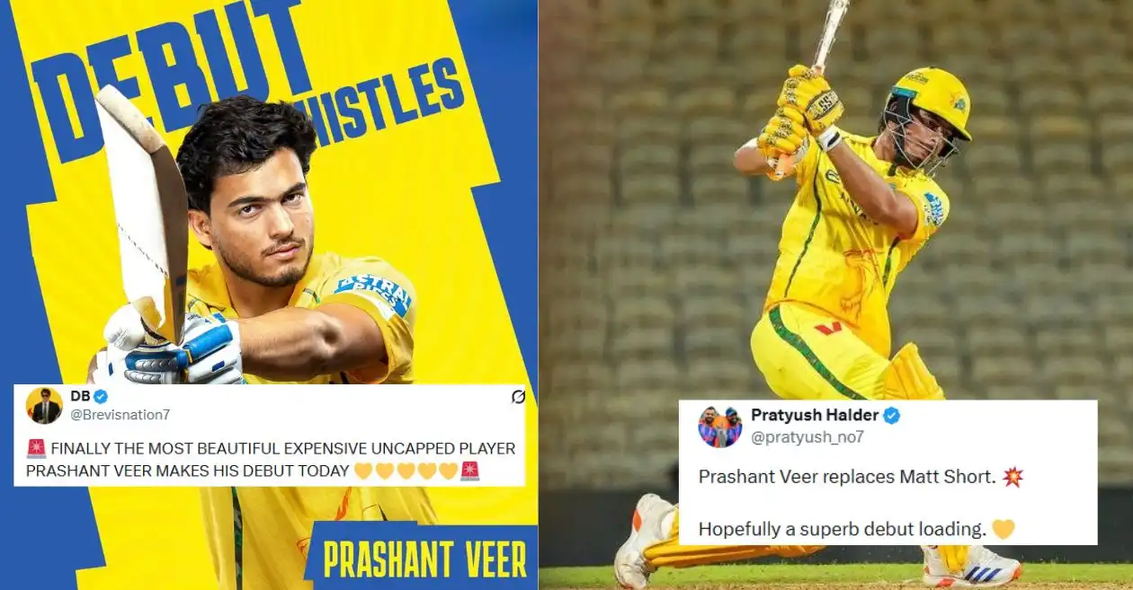 Fans express joy as Prashant Veer makes his debut for CSK in IPL 2026 clash against PBKS