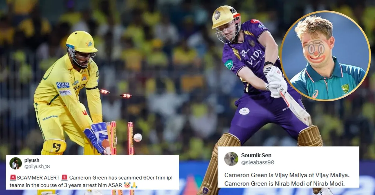 Fans unleash meme fest as Cameron Green’s struggle continue for Kolkata Knight Riders in IPL 2026