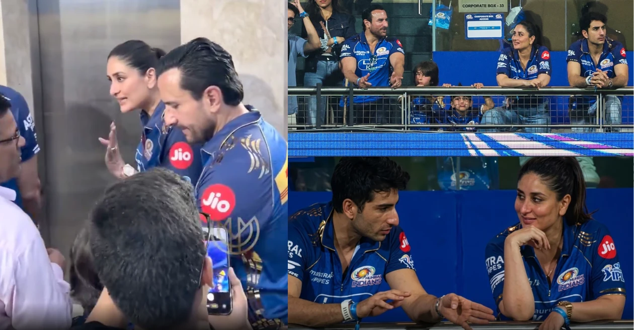 IPL 2026: Kareena Kapoor watches MI vs RCB match at Wankhede with family; brief exchange with staff caught on camera