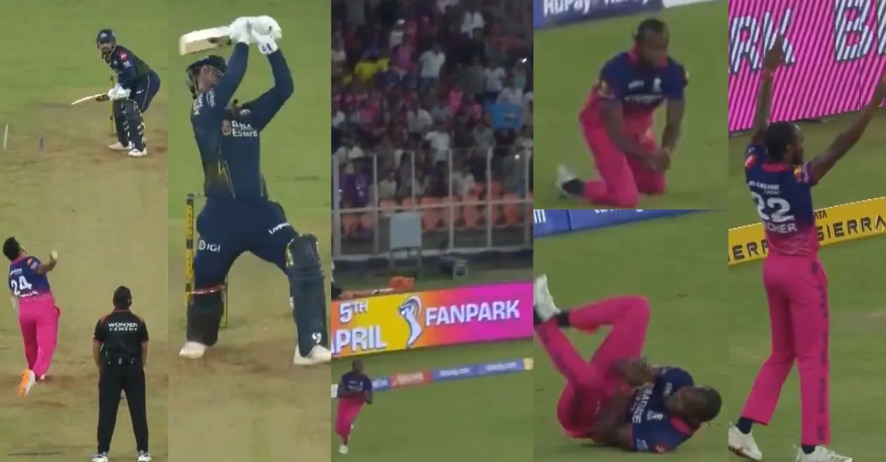 IPL 2026 [WATCH]: Jofra Archer takes a stunning catch to send back Rashid Khan in GT vs RR nail-biter