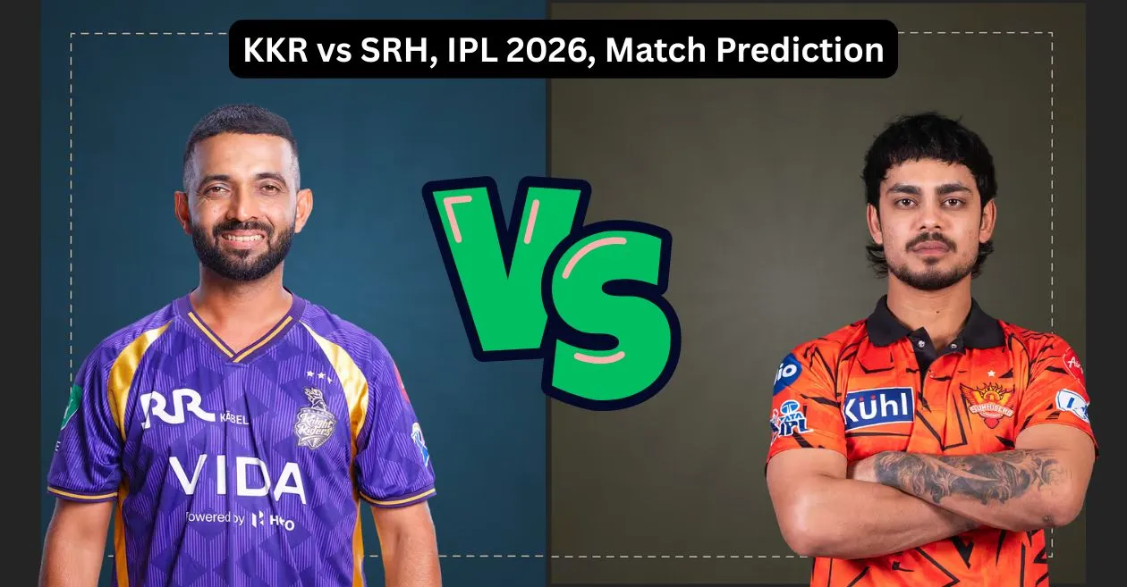 KKR vs SRH, IPL 2026, Match Prediction: Who will win today’s game between Kolkata Knight Riders and Sunrisers Hyderabad?
