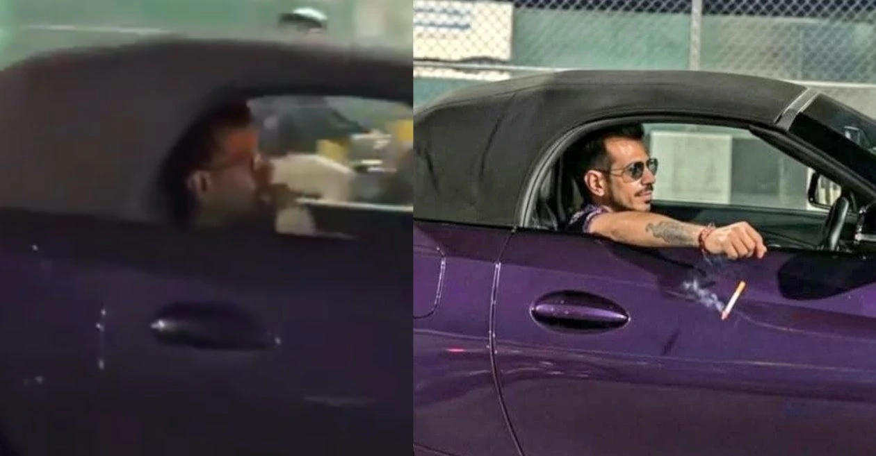 IPL 2026 [WATCH]: PBKS star bowler Yuzvendra Chahal allegedly caught smoking and littering while driving on the road