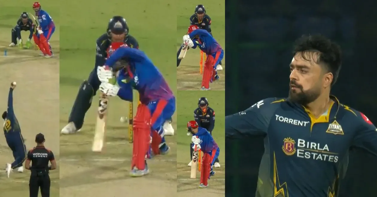 IPL 2026 [WATCH]: Rashid Khan shatters Sameer Rizvi’s stumps with an absolute jaffa during DC vs GT game
