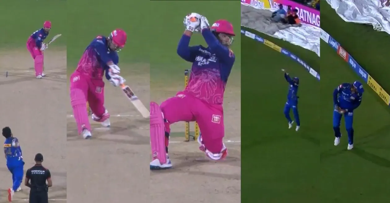 IPL 2026 [WATCH]: Tilak Varma’s spectacular catch on the boundary line removes Vaibhav Suryavanshi during RR vs MI clash