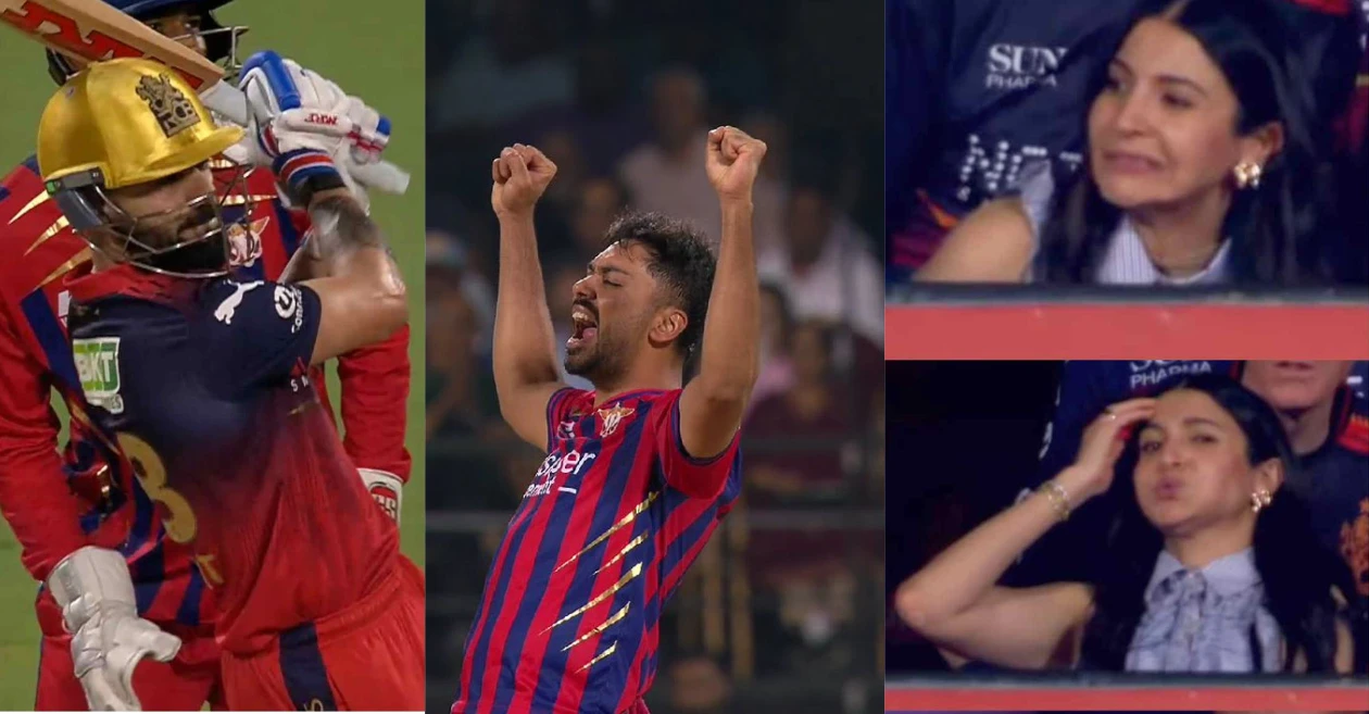 VIDEO: Anushka Sharma’s reaction caught on camera as Virat Kohli falls short of fifty by just one run | IPL 2026, RCB vs LSG
