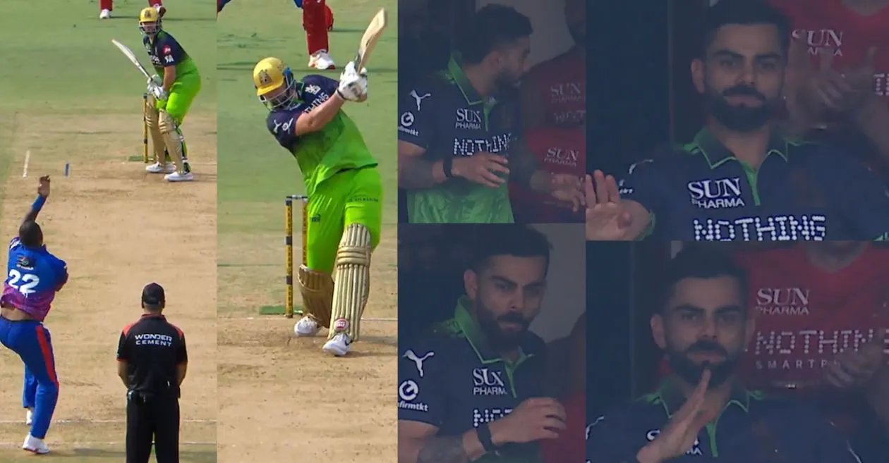 IPL 2026 [WATCH]: Virat Kohli awestruck after Tim David clobbers Lungi Ngidi for a powerful flat six in RCB vs DC