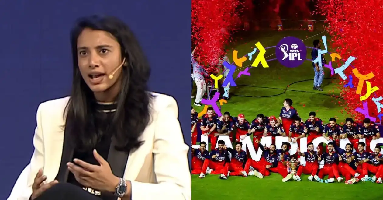 Smriti Mandhana’s priceless reaction after RCB clinches IPL 2026 trophy in Ahmedabad